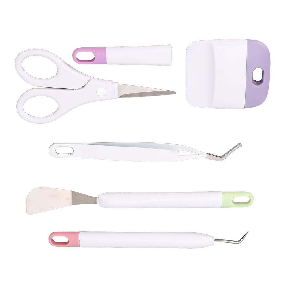 5 Pcs Vinyl Weeding Tool Set Weeder Tweezers Scraper Spatula Scissor DIY Craft Vinyl Tools Kit
