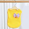 Summer Pet T-shirt Breathable Sleeveless Round Solid Color Medium Dog Collar Small Puppy Tee Shirt Clothes Pet Supplies