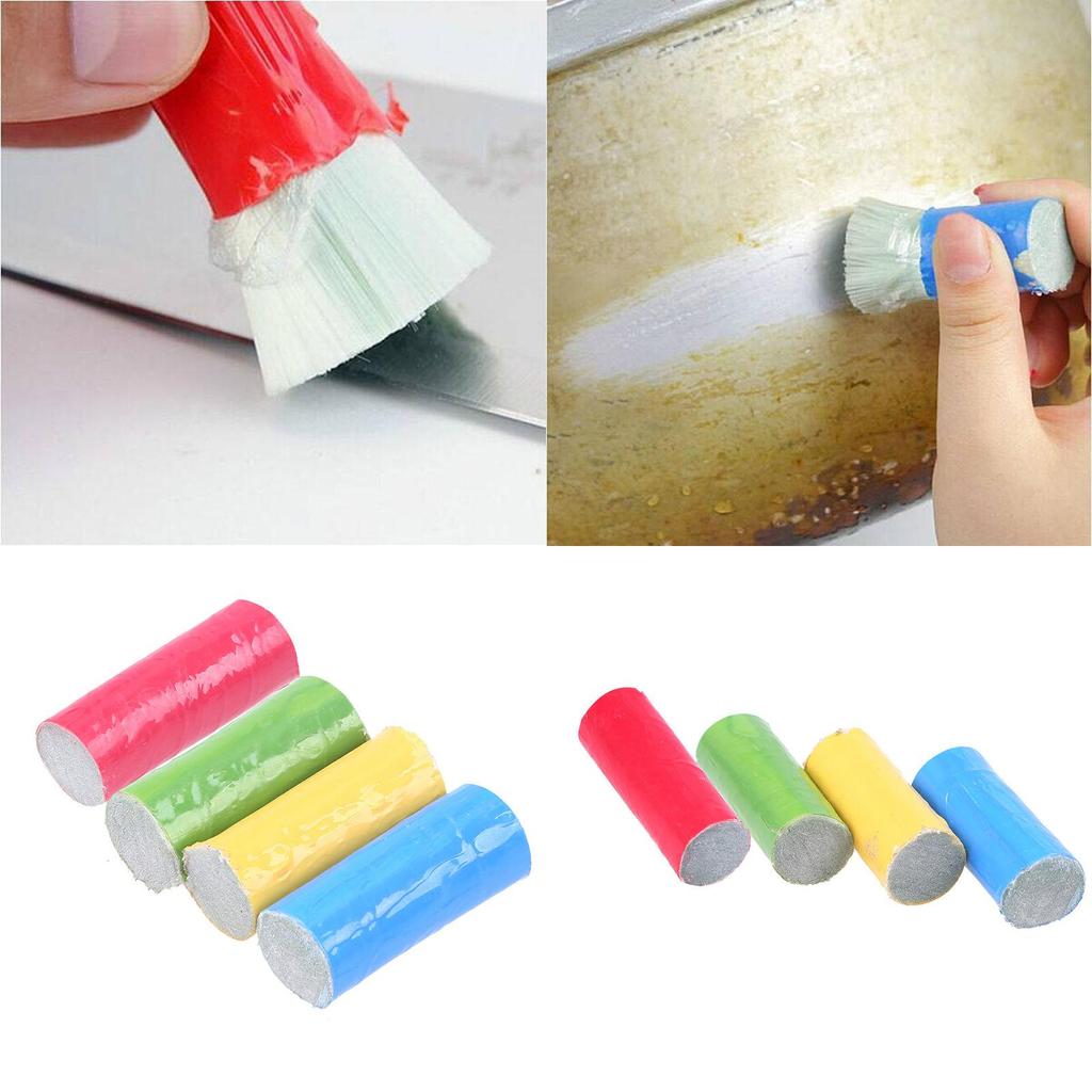 Premium Quality 2pcs Stainless Steel Rust Remover Cleaning Wash Brush Set For Kitchen Use