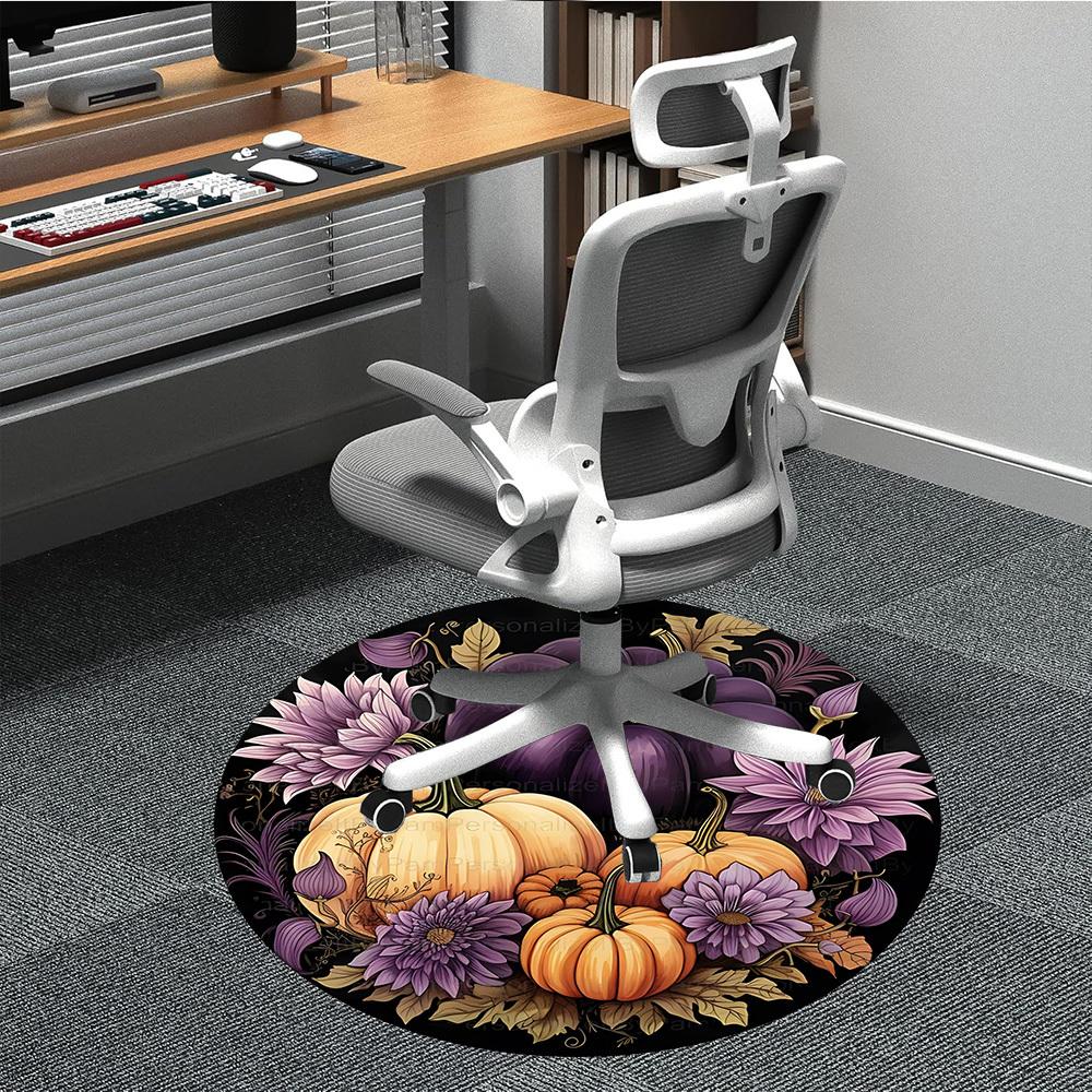 

1pc Autumn Harvest Decor Chair Carpet for Office, Soft Comfortable Mat For Office, Living Room, Bedroom, Machine Washable Carpet yy251112133 80cm by 80cm