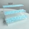 Dazzling Storage Display Rack Mica Water Ripple Design Dessert Display Stand  Office Decor