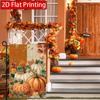 2D Flat, 2D FlatAutumn Pumpkin Welcome Thanksgiving Garden Flag_1-28x40 Inch Outdoor Garden Flag Double-sided Home Decoration Courtyard Decoration Out
