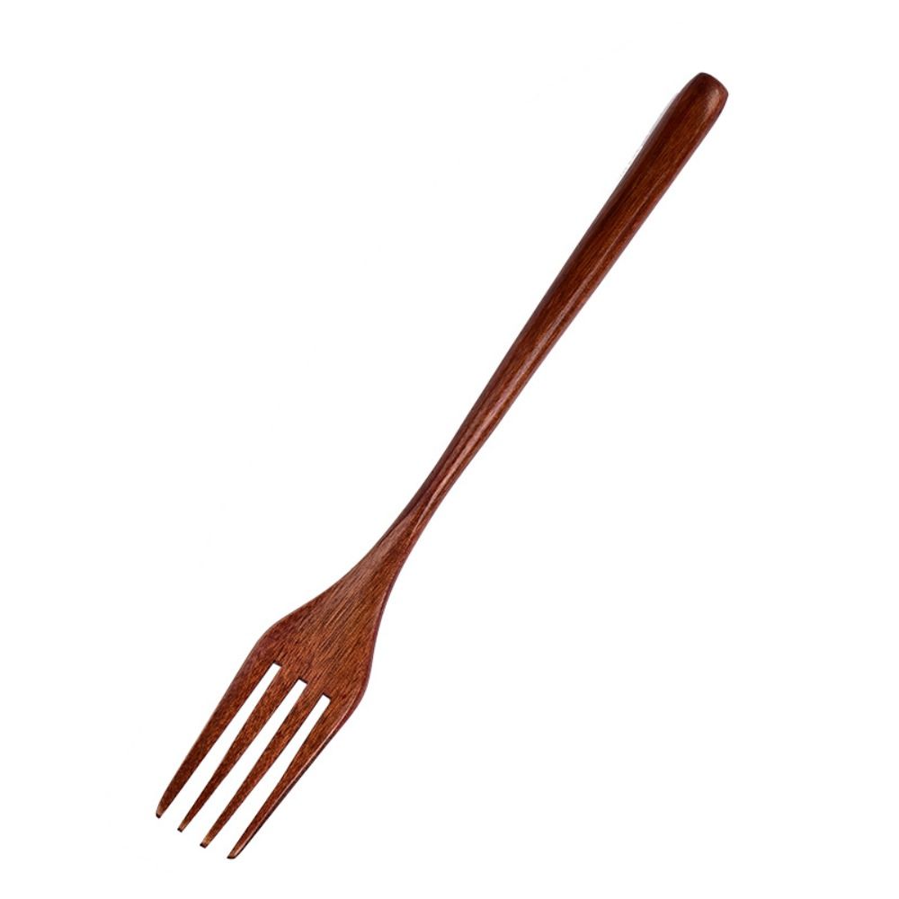 Handmade Wooden Fork Natural Dinner Kit New Dinnerware Cutlery  Kitchen Accessories