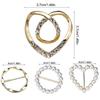 4pcs/Set Simple Fashion Alloy Buckles for Women's T-shirt Corners Knot Buckle Belt Adjustable Buckle and Scarf Decor Fastener
