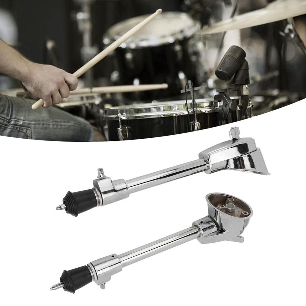 2pcs Silver Drum Legs Anti Skid Percussion Accessory Adjustable Anti Skid Drum Feet For Bass Drum