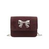 2025 Women's Bowknot Snake Print Crossbody Bag - Light Luxury Chain Shoulder Bag