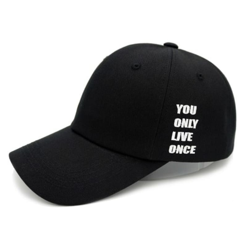 

STANDUP [STANDUP] YOLO Black Color Ball Cap LITE FIT