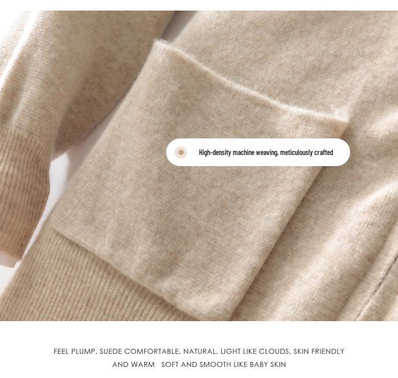 2024 Men's Thick Wool Sweater Coat: Casual Round Neck Zip-Up Cardigan Baseball Jacket