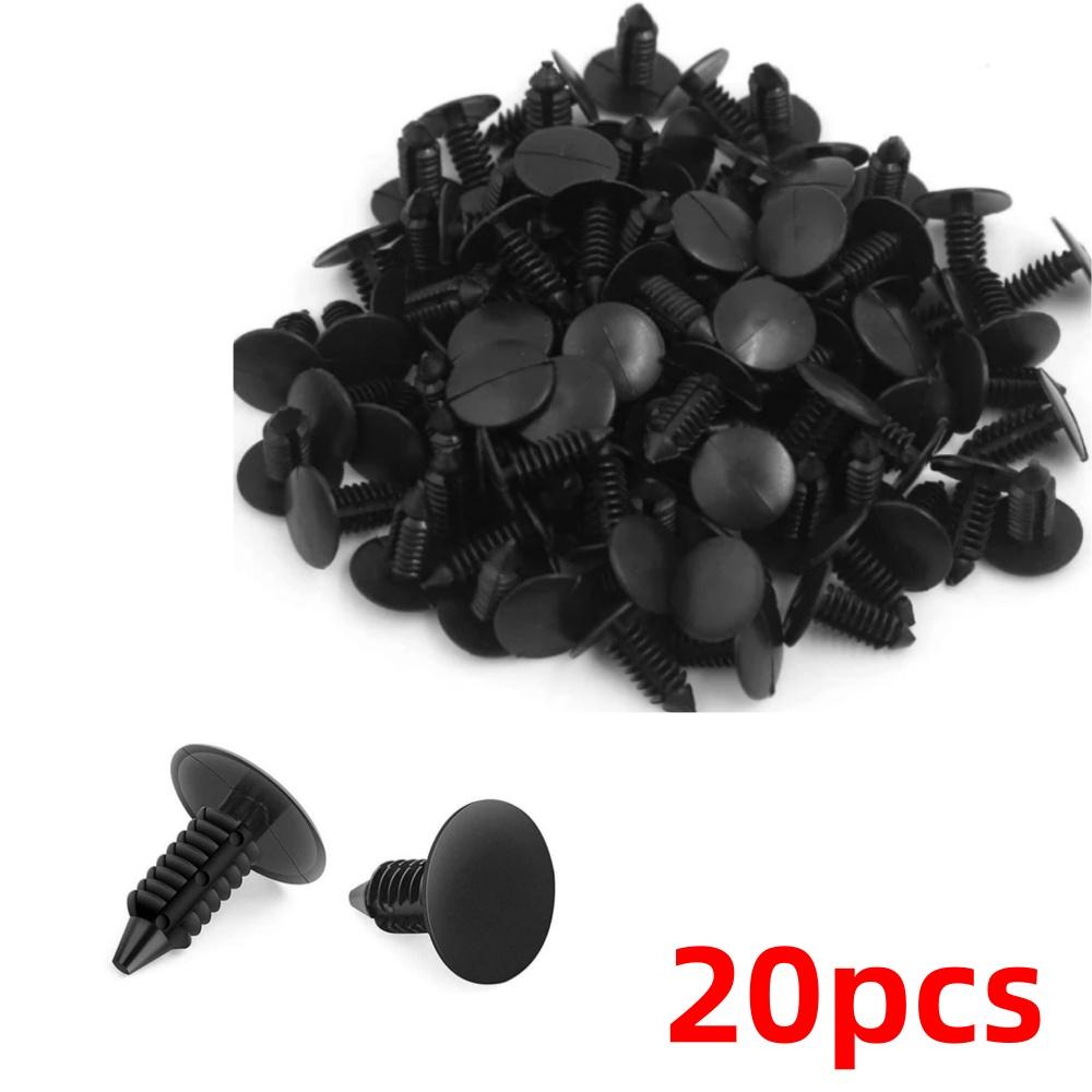 100-20PCS 8mm Car Bumper Fastener Clips Car Fender Bumper Shield Retainer Plastic Rivet Fixing Plastic Car Clips Accessories