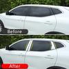 For Nissan Qashqai J10 J11 2008 -2013 2014-2016-  Stainless Steel Window Pillar Cover Strip Trims Decoration Car Sticker