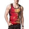 Mens 3d Printed Tank Top With Premium Quality Polyester For Summer Gym Fitness