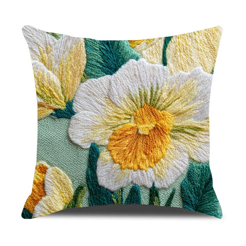 Sunflower Pillowcase Art Series Summer Sofa Pillowcase Bedroom Decoration Bedside Sunflower Pillow