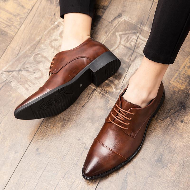 Casual Business Shoes Men Classic Men's Dress Shoes Office Wedding Leather Shoes Male Formal Social Leather Shoes