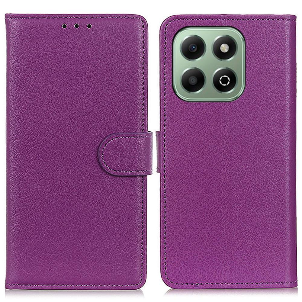 Für Honor X6b 4G Brieftasche Hülle PU Leder Handyhülle Litschi Textur