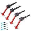 4Pcs Metal Universal Drive Shaft CVD 70mm for Tamiya TT02 1/10 RC Car Upgrade Parts
