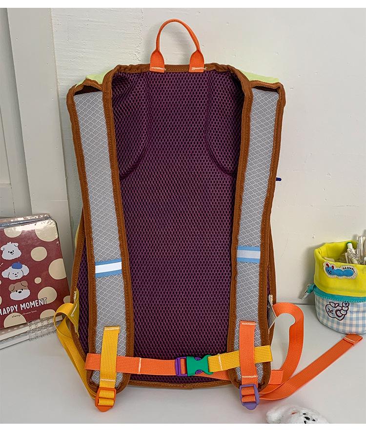 Women's Colorblock Student Travel Backpack - Trendy, Lightweight, Large Capacity