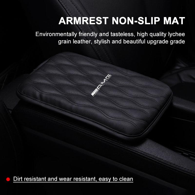 1ks Kožené podložky loketní opěrky do auta Ochranný voděodolný polštářek na ruku Pro Mercedes-Benz AMG C500 C200 C300 A B C E GLA CLA GLK GL ML GLE W204 W205 W203