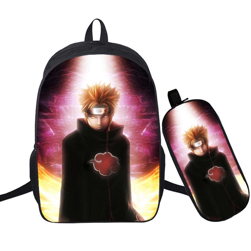 Riman 3D Digital Printing Backpack Two-piece Set Full-color Backpack Student Schoolbag