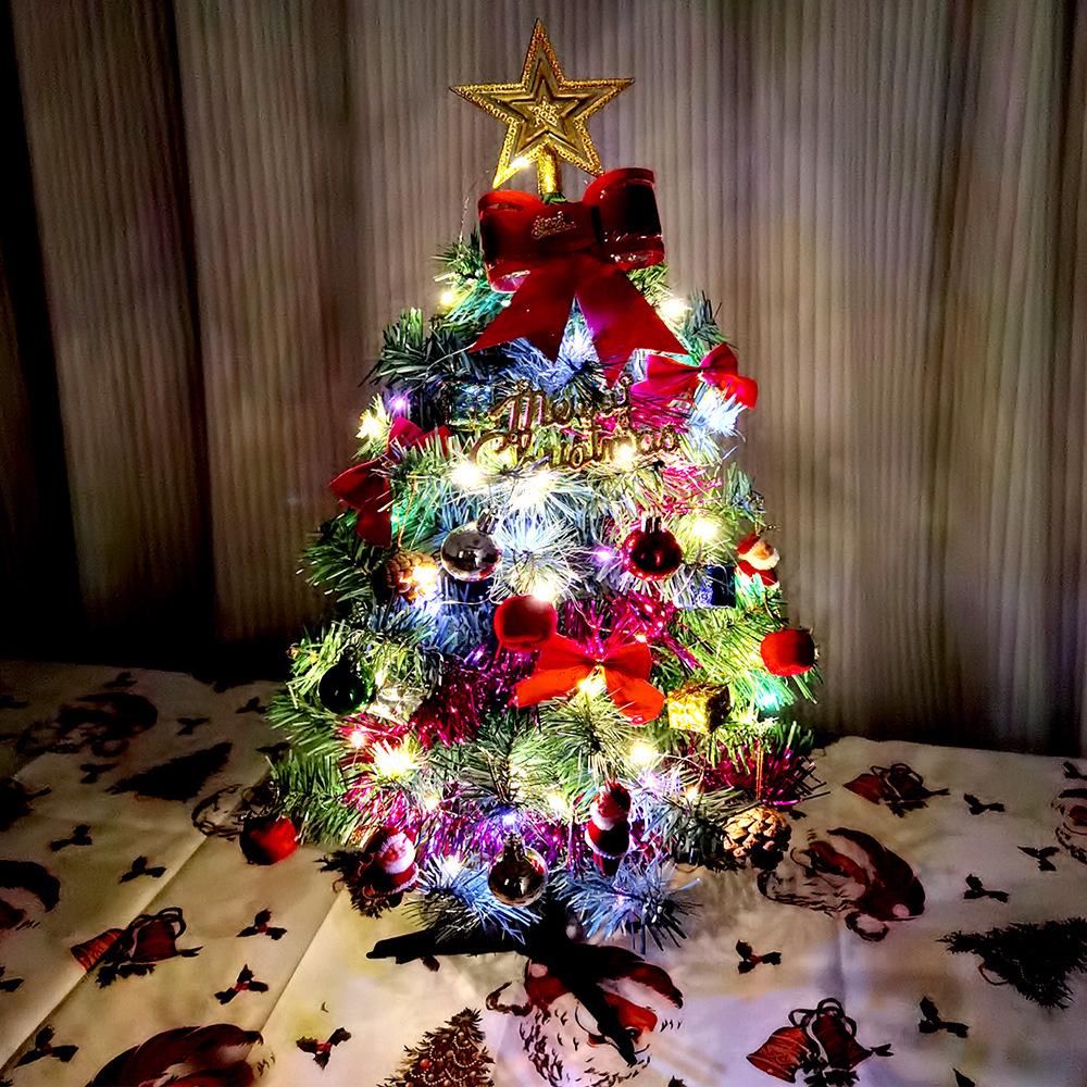 60cm Mini Desktop Christmas Tree with Ornament Set