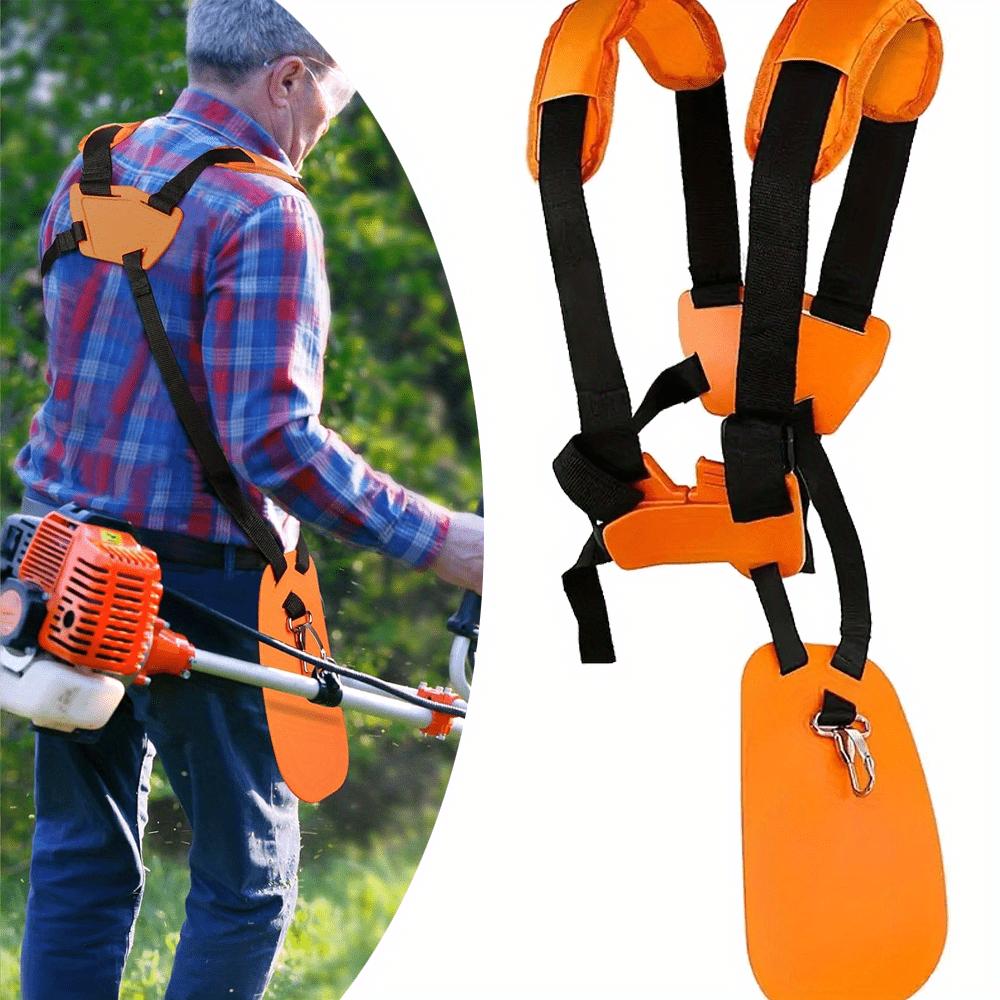 Double Shoulder Strap Lawn Mower Harness Strap Comfort Labor Saving Strimmer Padded Belt for Brush Cutter Trimmer Garden Pruner
