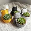 3D Printed Cat-Shaped Succulent Pot - Cute, Decorative Flower Ornament