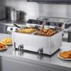 VEVOR Commercial Electric Deep Fryer, Upgrade Dual Tank 14 L Oil Capacity, 5000W Stainless Steel Countertop Fryer with Baskets & Lids