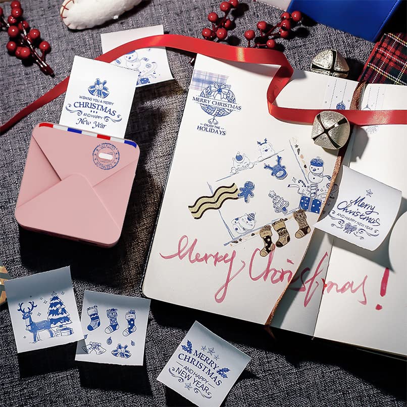 Phomemo M02S Thermal Printer Mobile Printer Label Writer 300DPI Smartphone Compatible Photo Printing Portable Diary Note Compatible with New Bluetooth