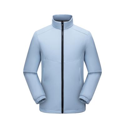 New Soft-shell Mountaineering Suit Hat-free Standing Collar Men and Women Spring and Autumn Season Outdoor Jacket Work Jacket