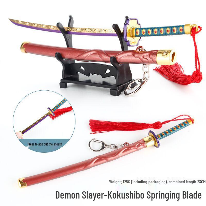 Demon Slayer Wind Pillar Nichirin Blade: Sanemi Shinazugawa & Spring-Loaded Alloy Model Zenitsu Agatsuma/Shinobu Kocho.