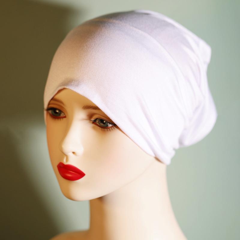 Pilling-Free, Non-Fading Multi-Color Tube Hat - Solid Pure Mercerized Cotton, Cotton Headscarf, Women's Elastic, Breathable.