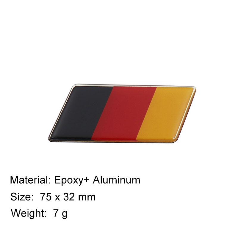 3D Premium Deutsch Germany German Flag Map Logo for car Engine Hood Fender trunk Tail Rear Decal Emblem Badge Sticker