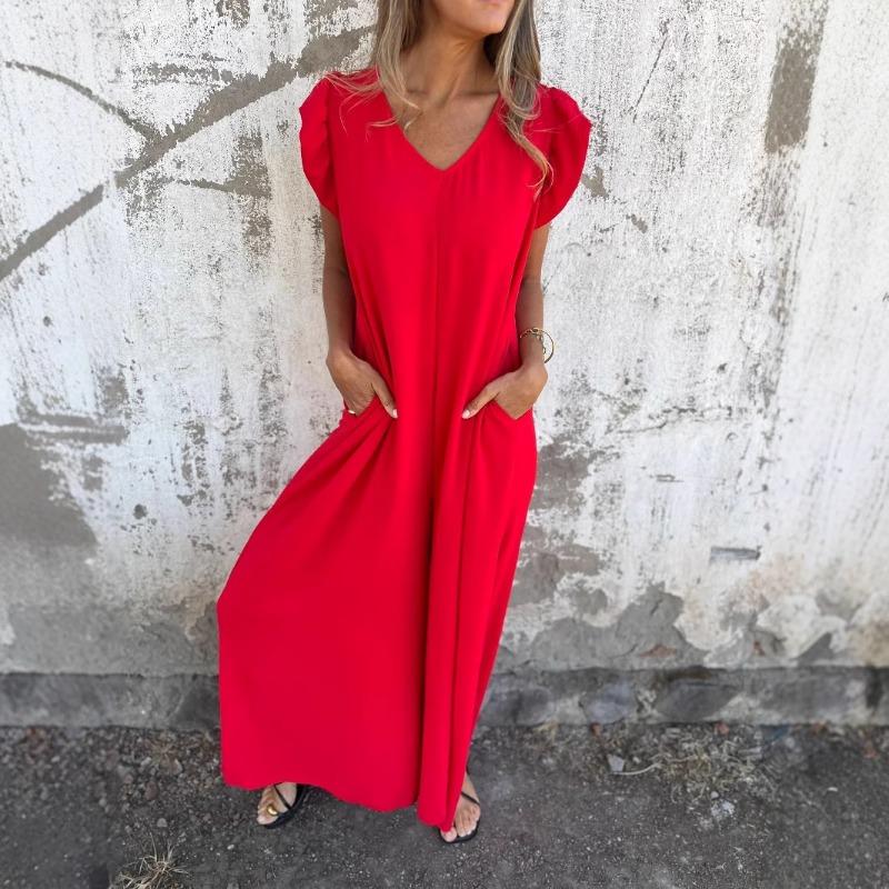 Women's Fashion Print Fly-sleeved Wide-leg Jumpsuit