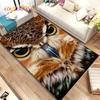 Schattige Uil 3D Cartoon Vloerkleed, Tapijt voor Huis Woonkamer Kinderkamer Bank Deurmat Decoratie, Kinderspeel Niet-slip Vloermat