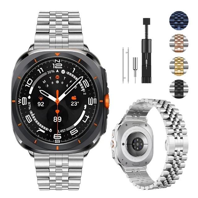 ONEMetal Band for Samsung Galaxy Watch Ultra Strap 47mm Bracelet Coorea for Samsung Galaxy Watch 8 44 40mm/8 Classic 46mm WatchbandMN