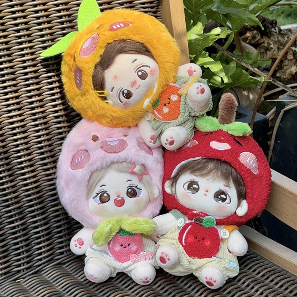 

Orange 20cm Cotton Doll Clothes Strap Pants Doll Dress Up Set Doll Clothes Outfit 20cm Cotton Doll style 3