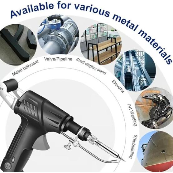 Internally Heated Industrial Laser Welding Tools, Manual Soldering Gun, 3-in-1 Welding/Cutting/Rust Removal, Intelligent Temperature Control