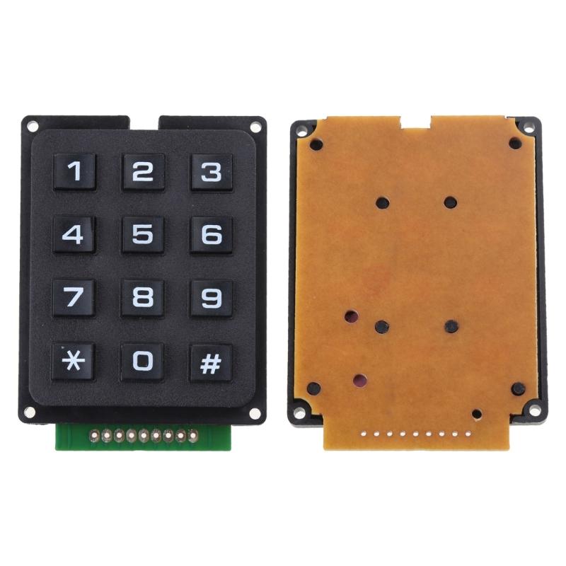 3x4 Matrixes Array 12 Key Button Keypad Keyboard Module for Electronic DIY 12 Key MCU Membranes Button Keypad