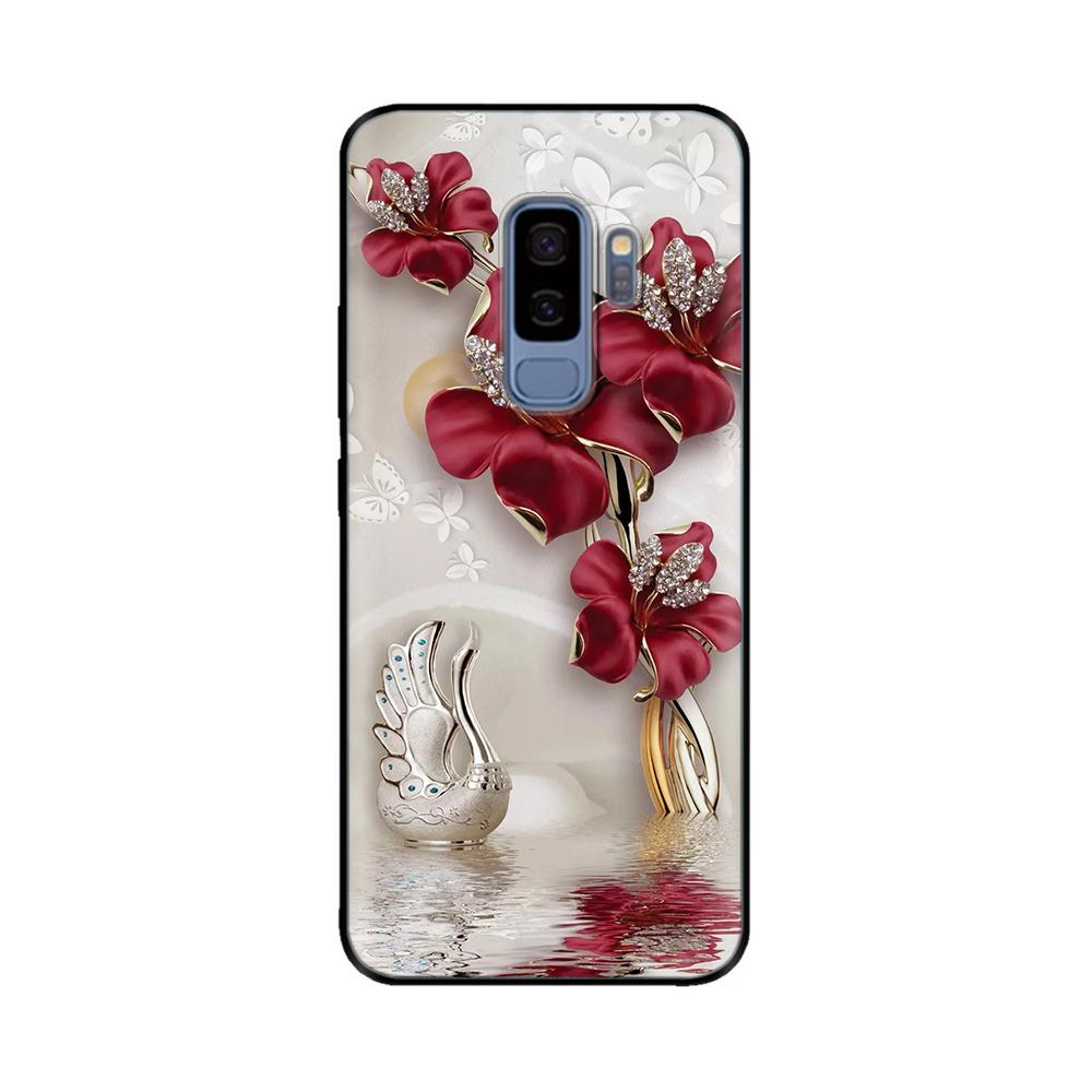 Shockproof Cover For Samsung S9 Case Animals Painted Soft Silicone Back Cover For Samsung Galaxy S9 Plus S9Plus S 9 Phone Cases