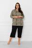 Women's 3/4 Sleeve, 3/4 Pants Pajamas Kenya XXXL