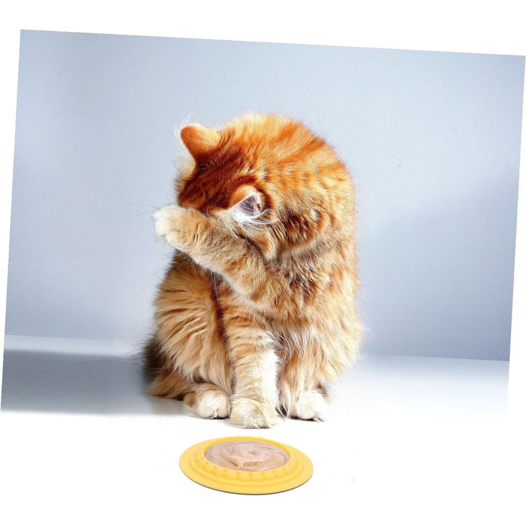 Tigela e Tapete para Gatos de Alimentação Lenta para Prevenir Inchaço. Prato de Alimentação Lenta com Design ElevadoFácil de LimparPode Ser Colocado na Máquina de Lavar Louça Para Prevenir Comer em Excesso