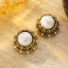 Elegant Fashionable Pearl Earrings With French Temperament Niche Design Sense Light Luxury Retro High-end