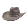 Vegan Suede Hat fishbone shape 9.5cm Wide Brim Fedora Hat Men's and Women's Autumn and Winter Felt Jazz Hat Classic Church Hat