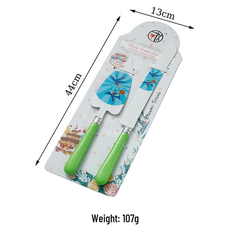 MDNG Stainless Steel Crystal Handle Toothed Pizza & Cake Cutter