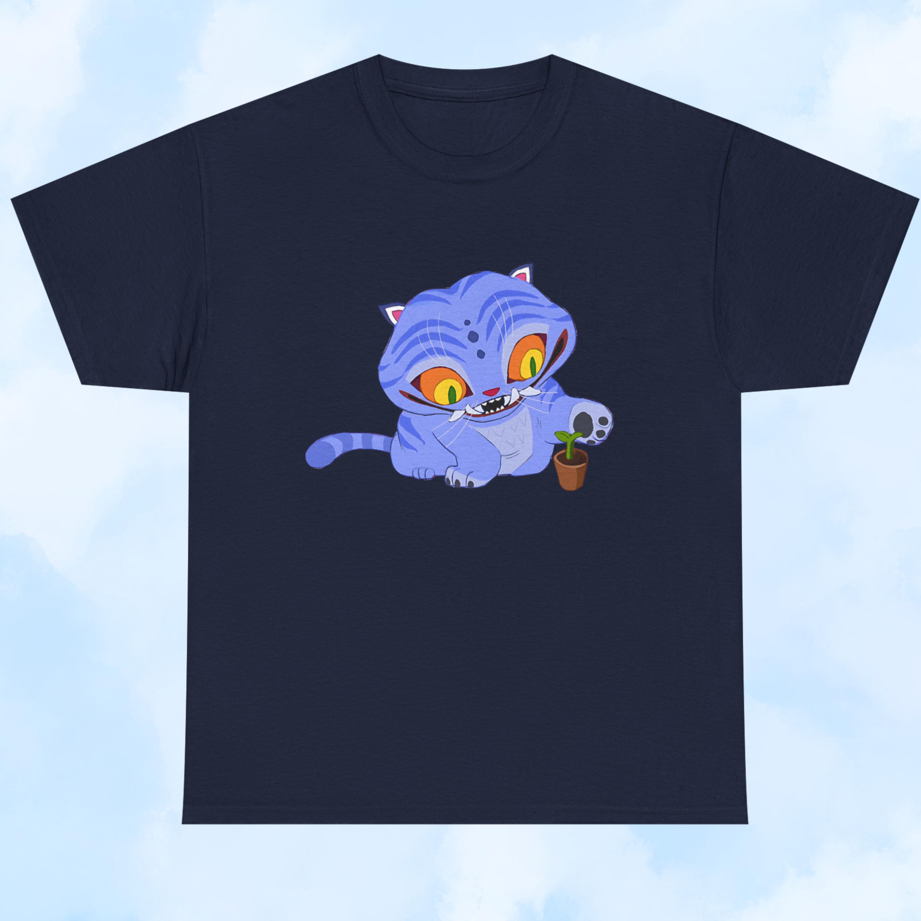 

K-pop Охотники на демонов Дерпи Тигр Мерч Футболки Мода Винтажные Готические Футболки Топы Мужская Женская Одежда Хлопок Оверсайз Футболка S