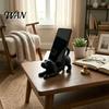 PLA Plastic Phone Holder Puppy Cell Holder, Decorative Smartphone Mount, Mobile Hand Free Movie Watching Stand Ornament for Office Table Home