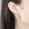 Silver Color Cross Earring for Ladies 316L Stainless Steel Christian Accessories Non-allergic Fashion Eardrop Waterproof Jewelry