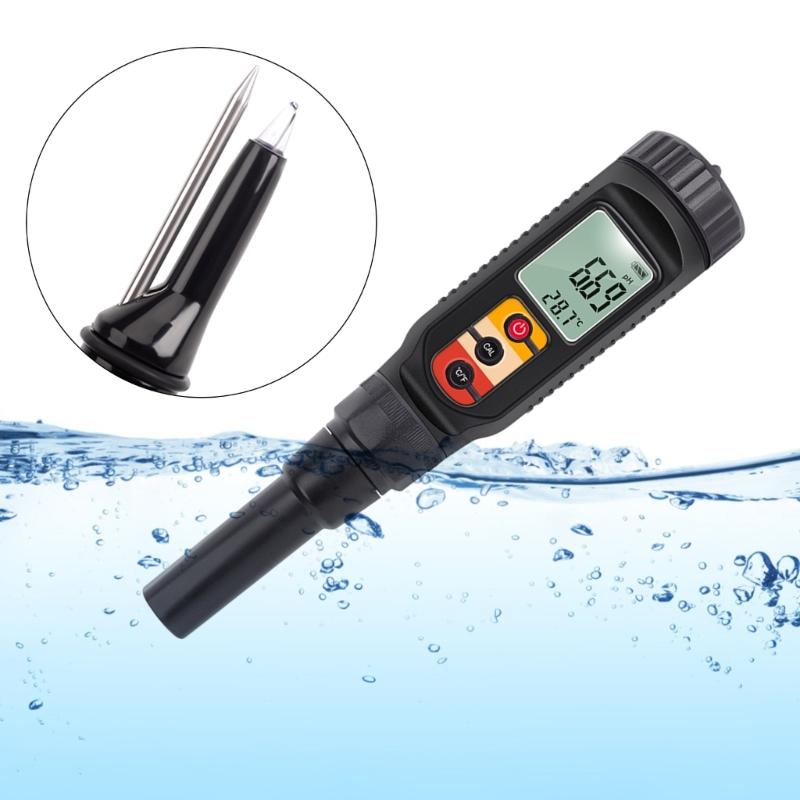 0-14PH Food Meter Temp Acidity Tester for Fruit Water Analyzer Meter High Accuracy Probe Soil Detector Portable