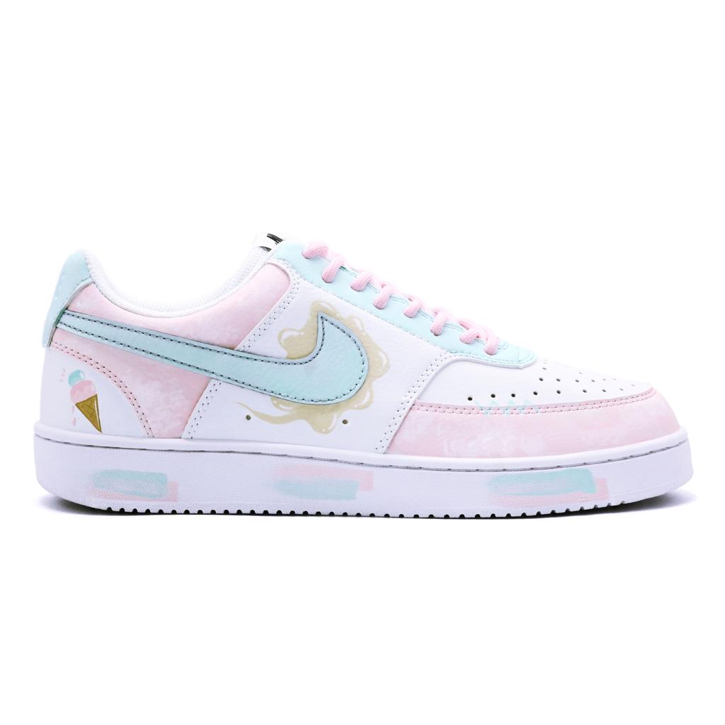 Nike Court Vision 1 Crushed Ice On A Summer Day Slip Resistant Abrasion Resistant Low top Skateboard Shoes Unisex DH2987-101(team488-)