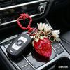 3D Strawberry Keychain AIXUANCute Heart-Shaped
