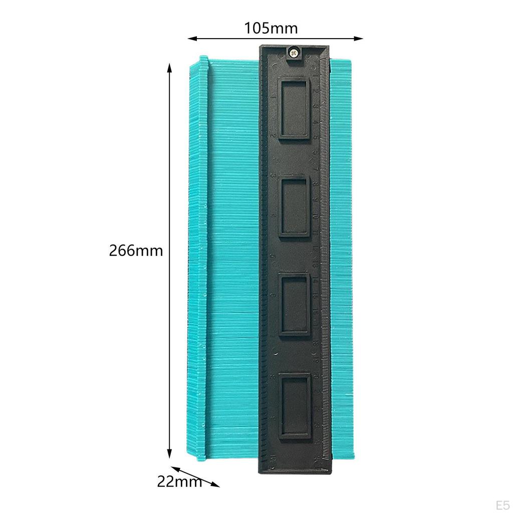Profile Gauge Irregular Ruler for Welding Shapes Outline Auto Body 12cm